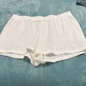 Candace Cameron Bure White High Waist Shorts